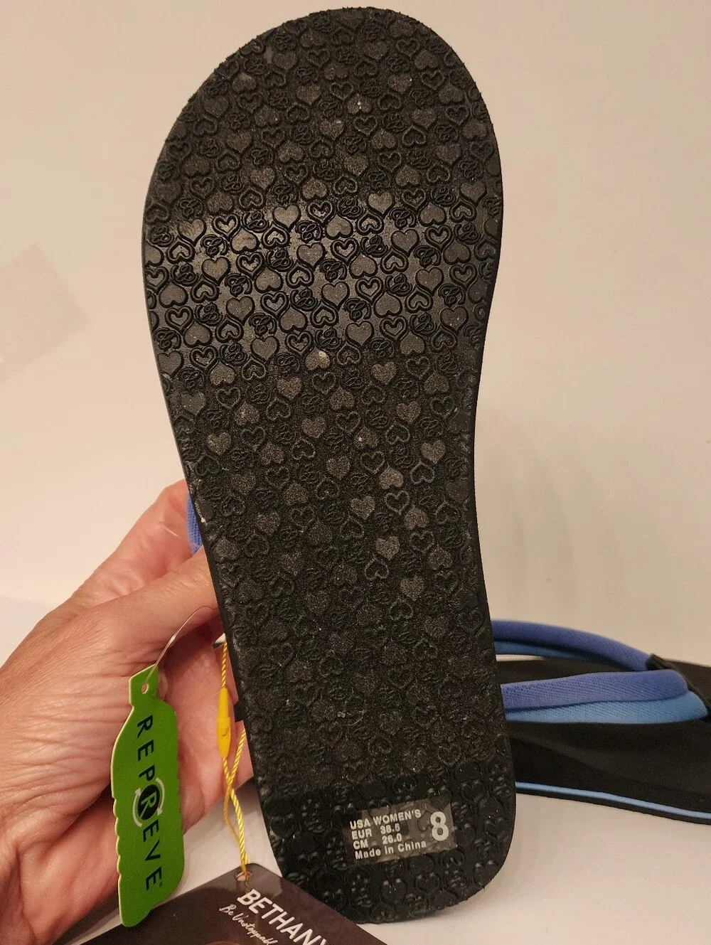 Cobian X BETHANY Honua Flip Flops In Blue Size 8